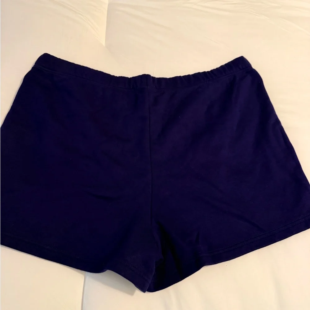 SKIMS Cotton Fleece Classic Shorts Concord Purple XL NWT